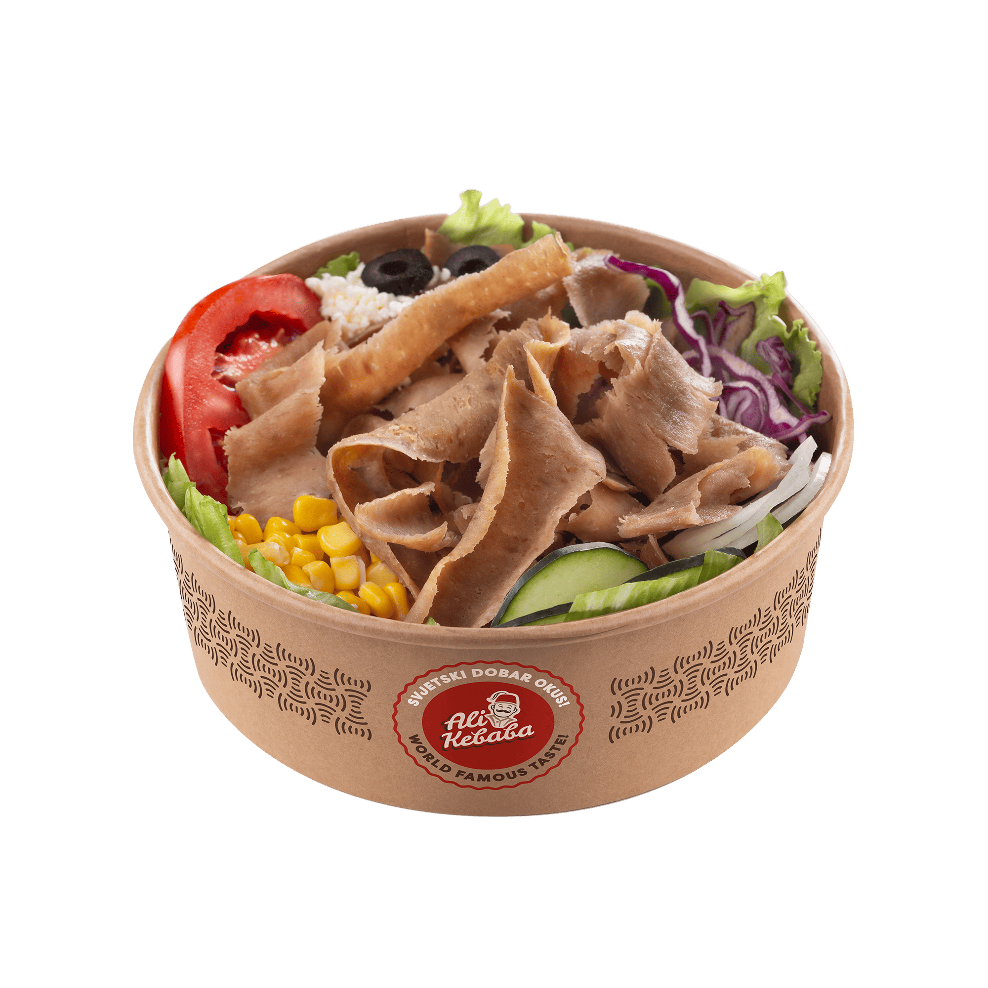 Classic kebab salata