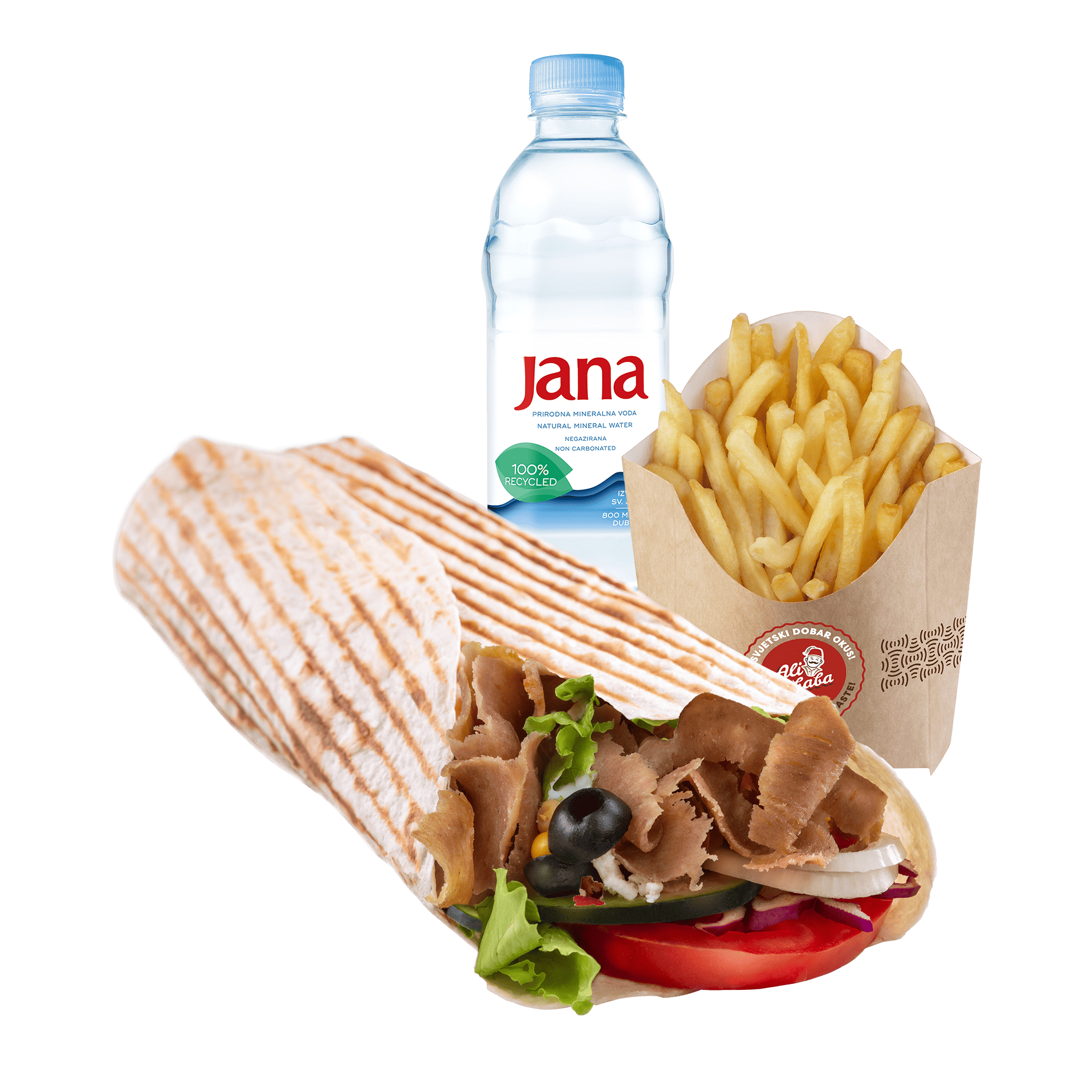 Chicken kebab tortilja MENU