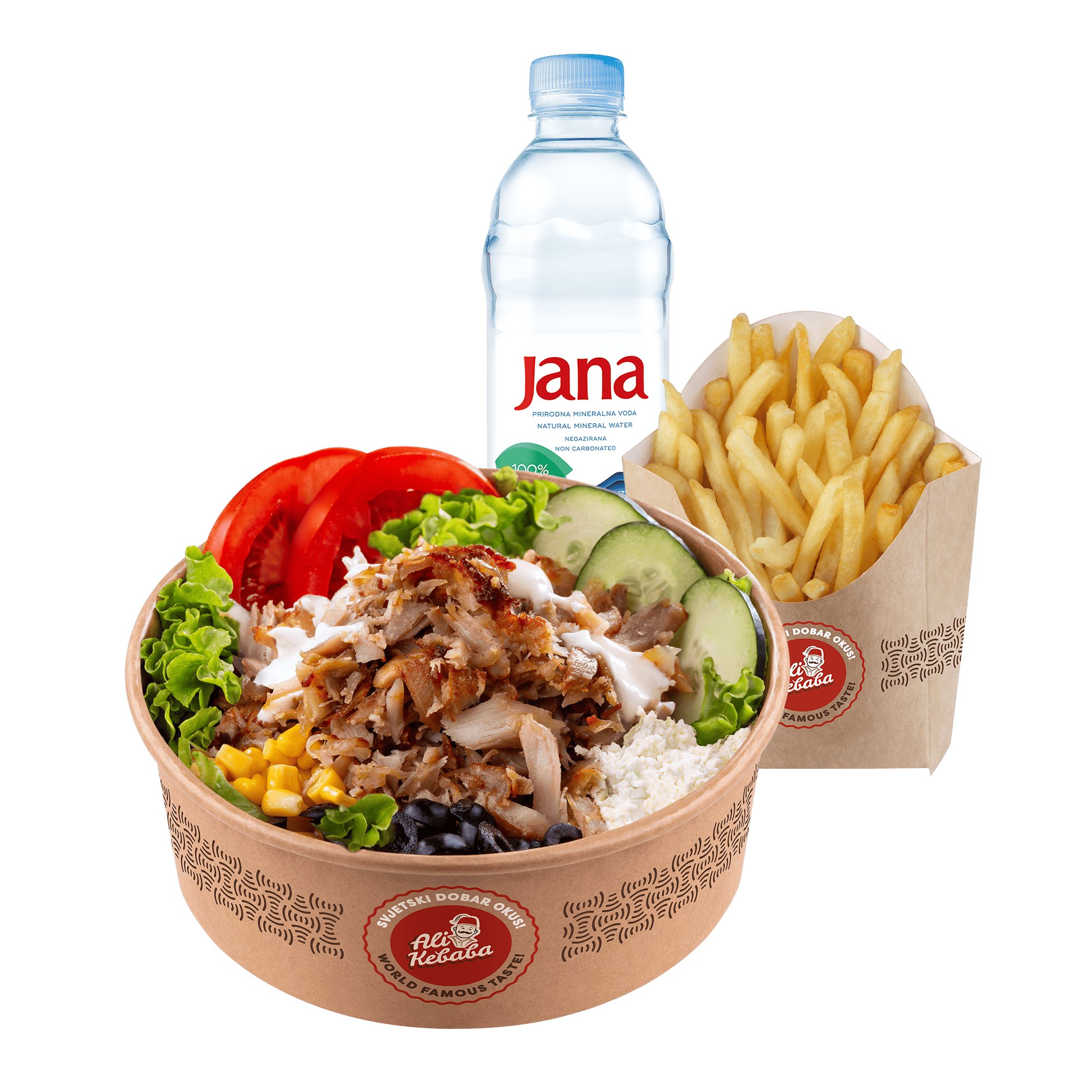Chicken kebab salata MENU