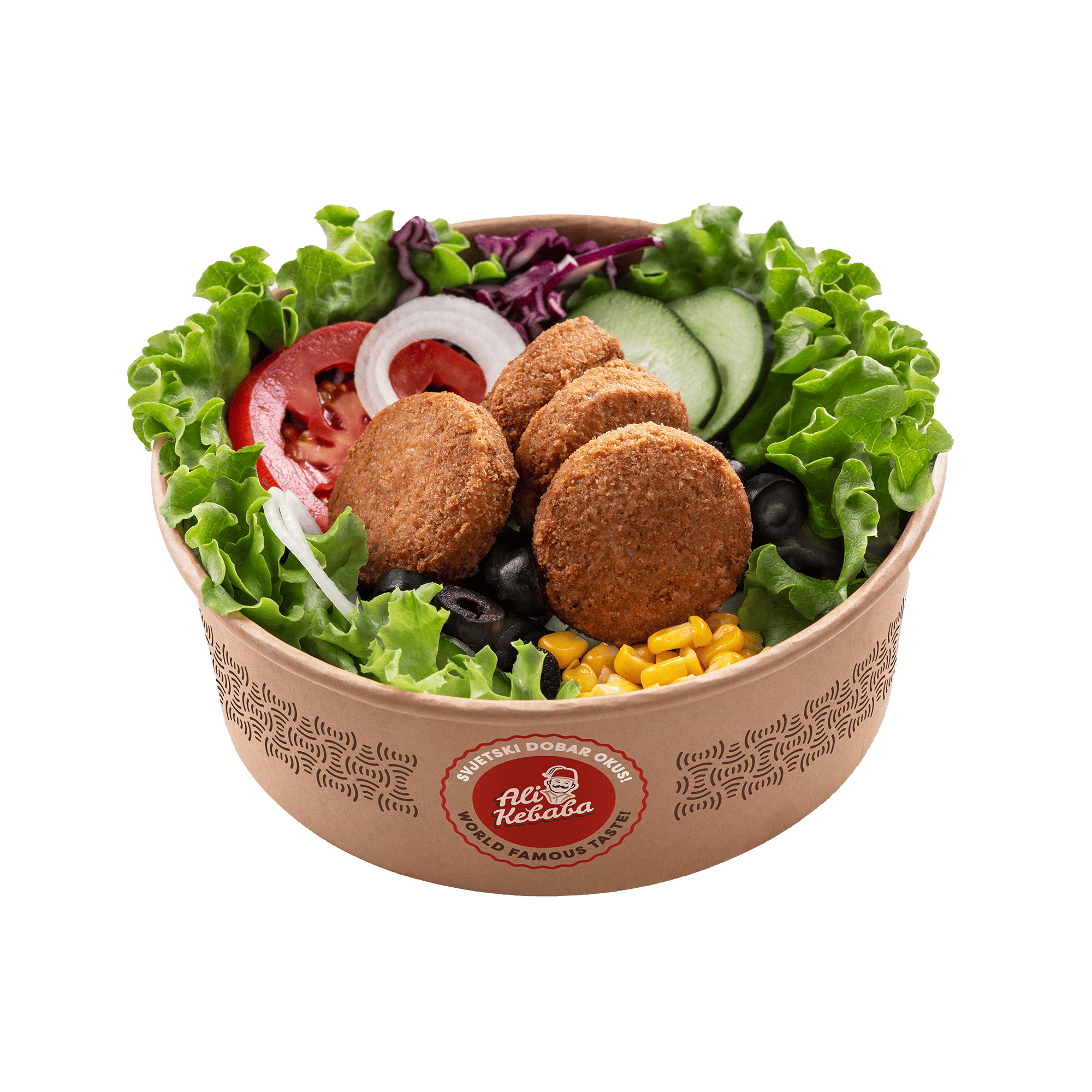 Falafel vege salad
